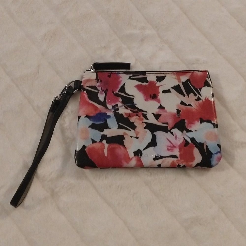 Lodis Floral Leather Wristlet